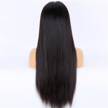 24in Natural Color Straight Virgin Hair, HD Full Lace Wig