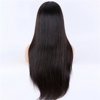 26in Natural Color Straight Virgin Hair, HD Full Lace Wig