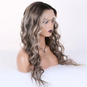 22in Custom Balayage Wavy, Full Lace Wig