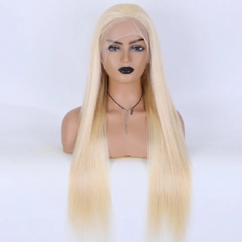 22in 613 Blonde Straight, 4x4 Silk Base Full Lace Wig