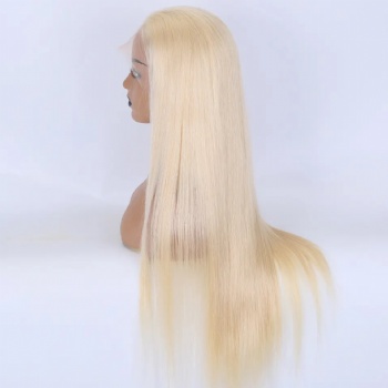 22in 613 Blonde Straight, 4x4 Silk Base Full Lace Wig