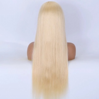 22in 613 Blonde Straight, 4x4 Silk Base Full Lace Wig