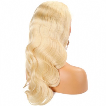 22in 613 Blonde Body Wave, Full Lace Wig