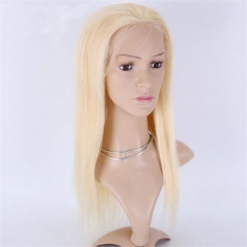 16in 613 Blonde Virgin Hair , 5in HD Lace Top Wig