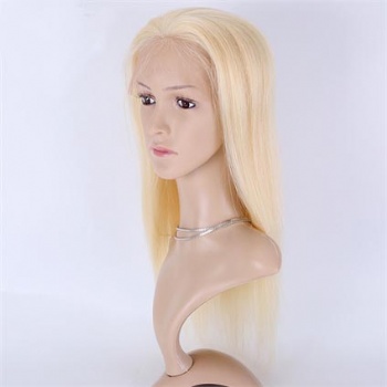 16in 613 Blonde Virgin Hair , 5in HD Lace Top Wig