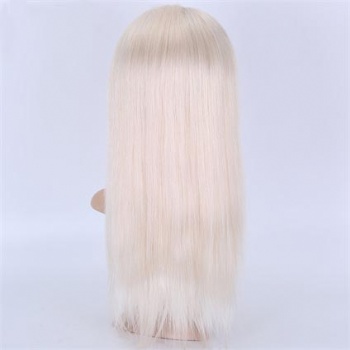 16in White Virgin Hair, 5in HD Lace Top Wig