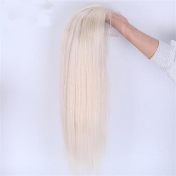 16in White Virgin Hair, 5in HD Lace Top Wig