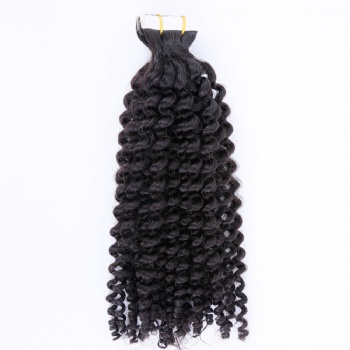 Kinky Curly Off Black Tape in Hair Extension