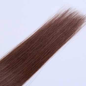 Color 9 Medium Golden Brown Straight Injected Tape in Hair Extensions