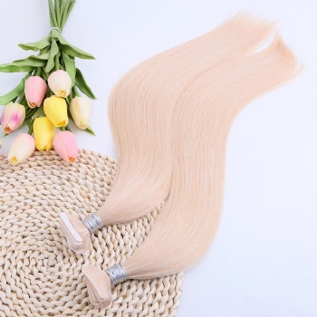 Mix Honey Platinum Blonde Invisible Tape in Hair Extensions