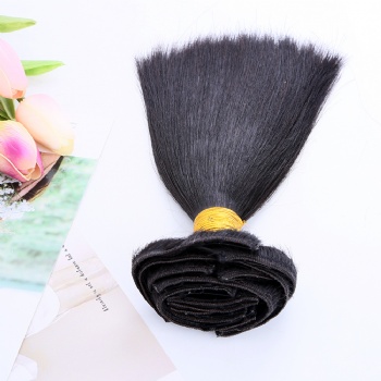 Best Quality Color 1 Jet Black Clip in Hair Extension 120g