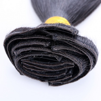 Best Quality Color 1 Jet Black Clip in Hair Extension 120g