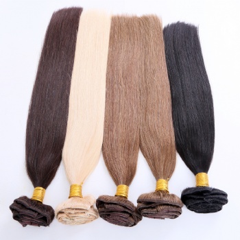 All Colors Virgin Human Hair Clip in Hair Extension 120g