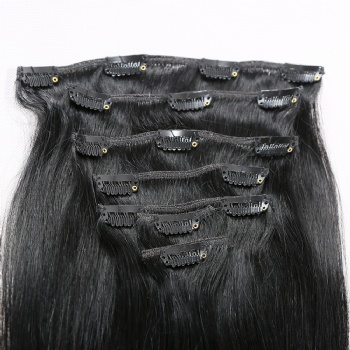 Natural Black Clip in Hair Extension 120g