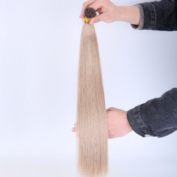 Color 18 Ash Brown Keratin I-tip Hair Extension