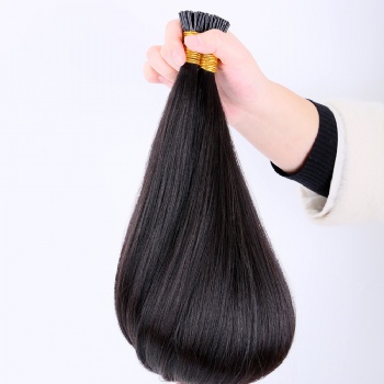 Off Black Keratin I-tip Hair Extension