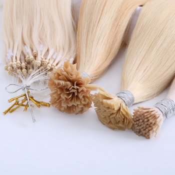 White Keratin I-tip Hair Extension