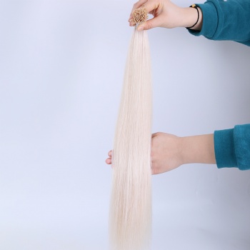 White Keratin I-tip Hair Extension