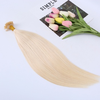 18in Bleach Blonde Keratin U-tip Hair Extension