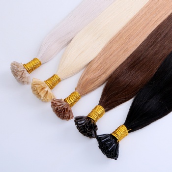 Cuticle Aligned Colored Keratin U-tip Hair Extension