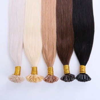 Cuticle Aligned Colored Keratin U-tip Hair Extension