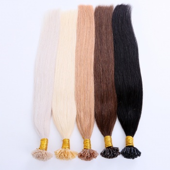 Cuticle Aligned Colored Keratin U-tip Hair Extension