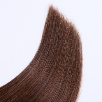 Color 4 Medium Dark Brown Straight Keratin U-tip Hair Extension