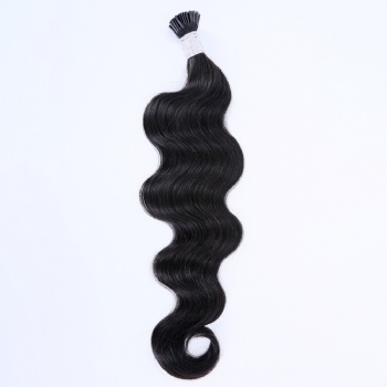 1B Off Black Body Wave Keratin U-tip Hair Extension