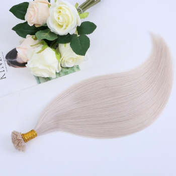 Color 60 Platinum Blonde Keratin U-tip Hair Extension