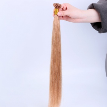 Color 27 Strawberry Blonde Keratin U-tip Hair Extension