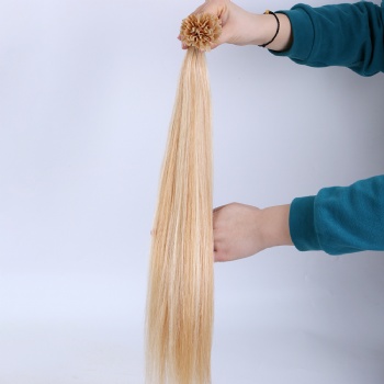 Blonde Mix Keratin V-tip Hair Extension