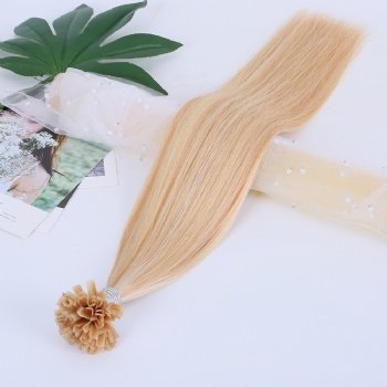 Blonde Mix Keratin V-tip Hair Extension