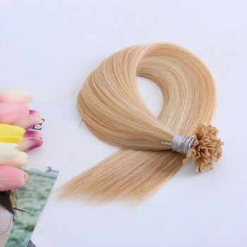 Blonde Mix Keratin V-tip Hair Extension