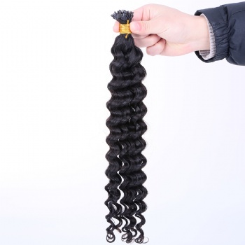 20in Deep Wave Keratin Y-tip Hair Extension