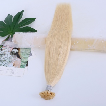 Bleach Blonde Keratin Flat Tip Hair Extension