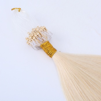 Bleach Blonde Micro Ring Hair Extension