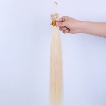 Bleach Blonde Micro Ring Hair Extension