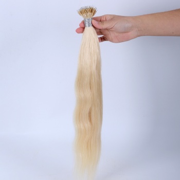 Bleach Blonde Nano Ring Hair Extension