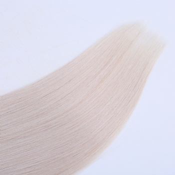 Color 60 Platinum Blonde Nano Ring Hair Extension