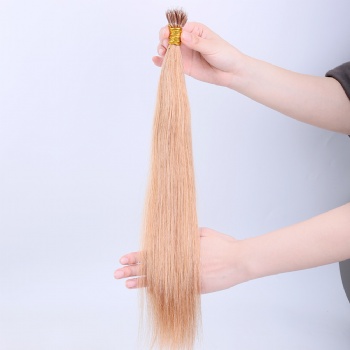 Color 27 Strawberry Blonde Nano Ring Hair Extension