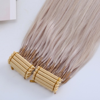 Color 60 Platinum Blonde 6D Hair Extension