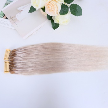 Color 60 Platinum Blonde 6D Hair Extension