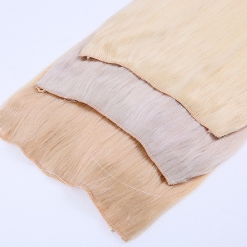 Cuticle Aligned Blonde Halo Hair Extension