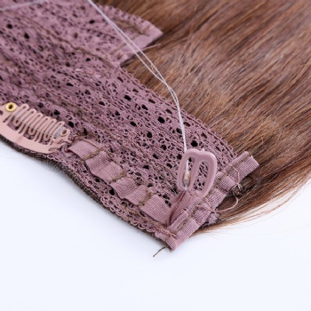 Color 4 Medium Dark Brown Halo Hair Extension