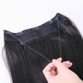 Natural Black Clip in Halo Hair Extension