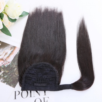 Natural Black Straight Ponytail Hair Extension