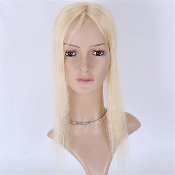 16in 3x5＂Bleach Blonde Brazilian Hair Lace Toppers