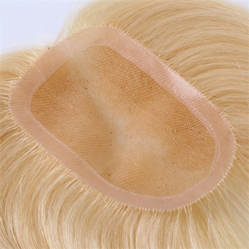 16in 3x5＂Bleach Blonde Brazilian Hair Lace Toppers