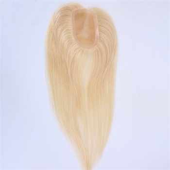 16in 3x5＂Bleach Blonde Brazilian Hair Lace Toppers