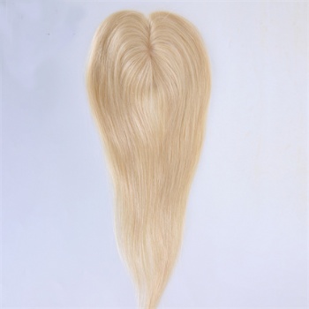 18in 3x5＂Bleach Blonde Brazilian Hair Lace Toppers